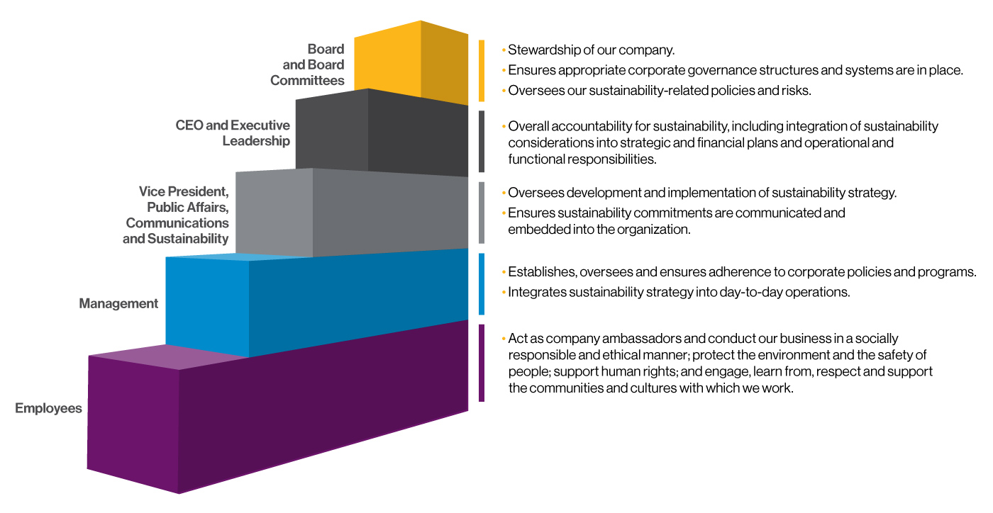 Sustainability Governance Structure diagram
